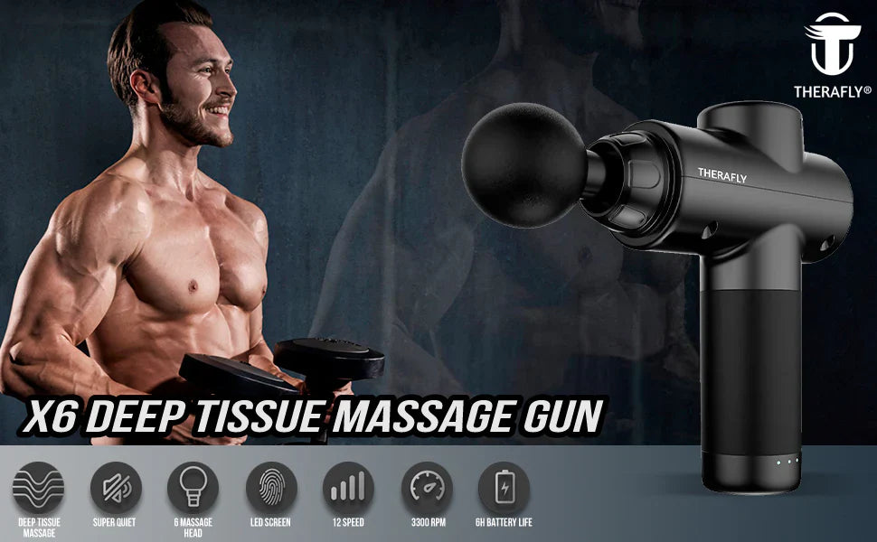 Rechargeable Deep Tissue Body Massager Gun – Muscle Relaxation & Pain Relief